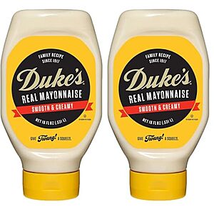 $5.04 | 2-Pack 18-Oz Duke's Real Mayonnaise Squeeze Bottle at Amazon ($2.52 each